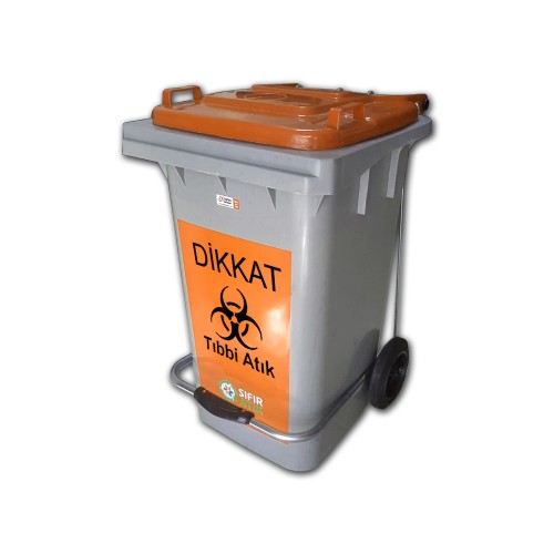 85 Litre Plastik Pedallı Sıfır Atık Geri Dönüşüm Kovası (Tıbbi Atıklar)