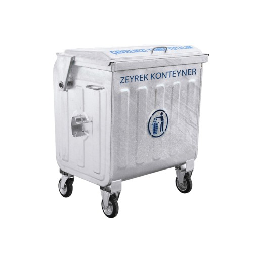 400 Litre Sıcak Daldırma Galvaniz Çöp Konteyneri