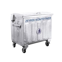 770 Litre Sıcak Daldırma Galvaniz Çöp Konteyneri