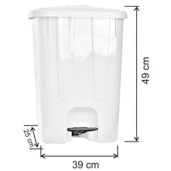 40 Litre İç Mekan Plastik Çöp Kovası 7142