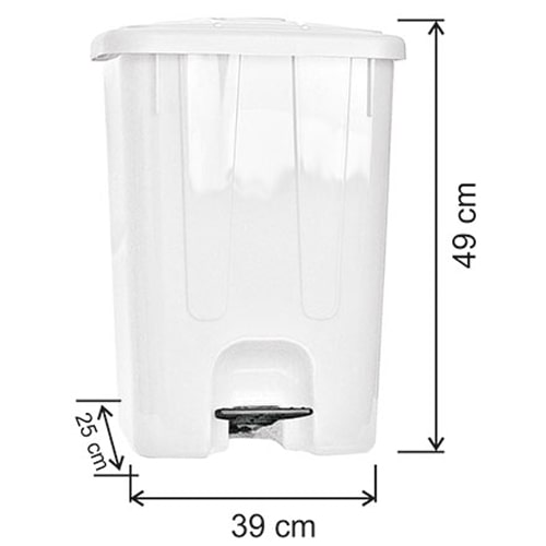 40 Litre İç Mekan Plastik Çöp Kovası 7142