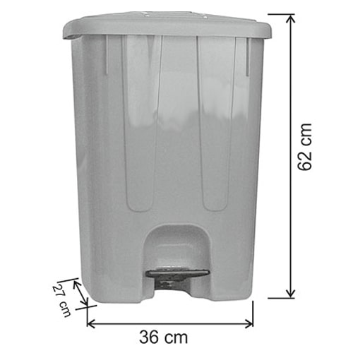 65 Litre İç Mekan Plastik Çöp Kovası 7143
