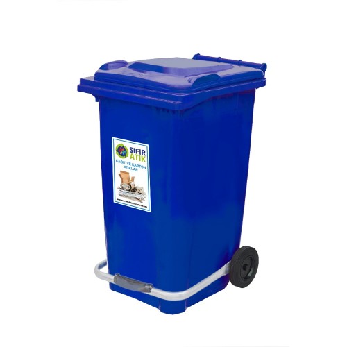 240 Litre Pedallı Geri Dönüşüm Sıfır Atık Konteyneri