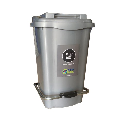 45 Litre Metal Atık Plastik Sıfır Atık Konteyneri