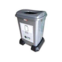 50 Litre Plastik Sıfır Atık Geri Dönüşüm Kovası Metal