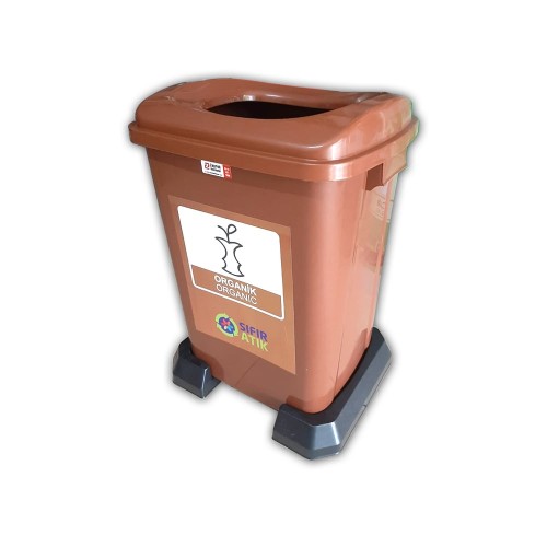 50 Litre Plastik Sıfır Atık Geri Dönüşüm Kovası Organik