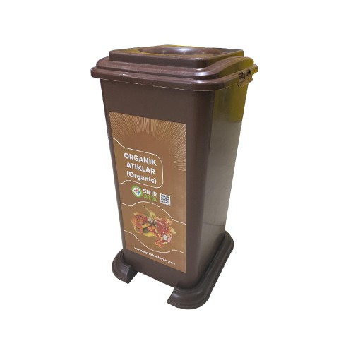 70 Litre Plastik Sıfır Atık Geri Dönüşüm Kovası Organik