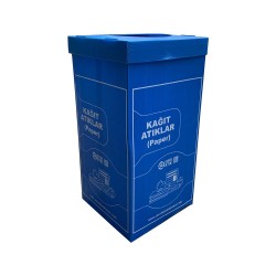 Kağıt Sıfır Atık Geri Dönüşüm Kutusu 70 Litre