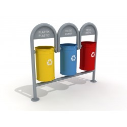 ZK-301 3'Lü Sıfır Atık Geri Dönüşüm Seti