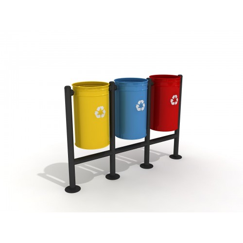 ZK-302 3'Lü Sıfır Atık Geri Dönüşüm Seti
