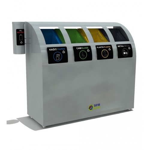 ZK-316B 4'Lü Sıfır Atık Geri Dönüşüm Seti