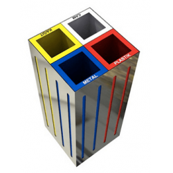 ZK-319D 4'Lü Sıfır Atık Geri Dönüşüm Seti