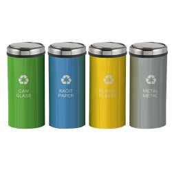 ZK-322B 4'Lü Sıfır Atık Geri Dönüşüm Seti