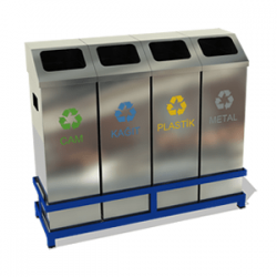 ZK-327D 4'Lü Sıfır Atık Geri Dönüşüm Seti