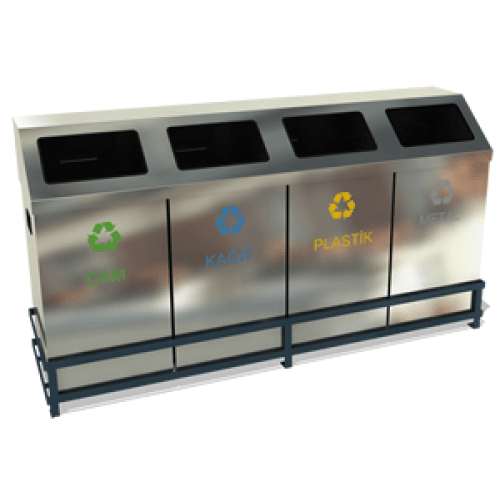 ZK-328C 4'Lü Sıfır Atık Geri Dönüşüm Seti