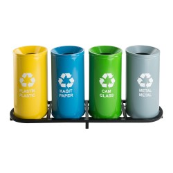 ZK-1005A 4’Lü Boyalı Geri Dönüşüm Seti