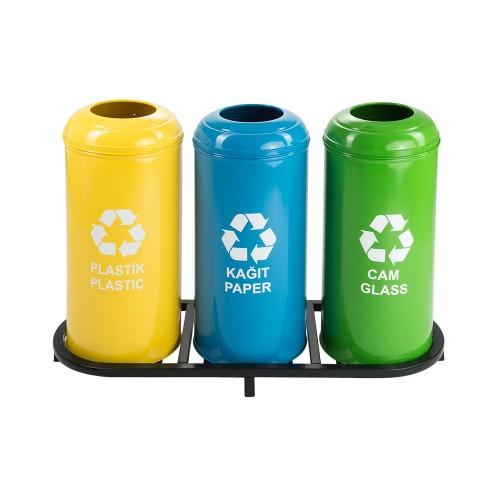 ZK-1007B 3’LÜ Boyalı Geri Dönüşüm Seti