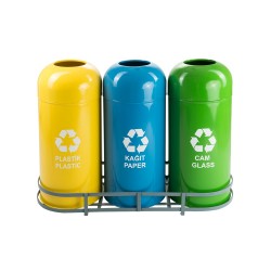 ZK-1011B 3’Lü Boyalı Geri Dönüşüm Seti